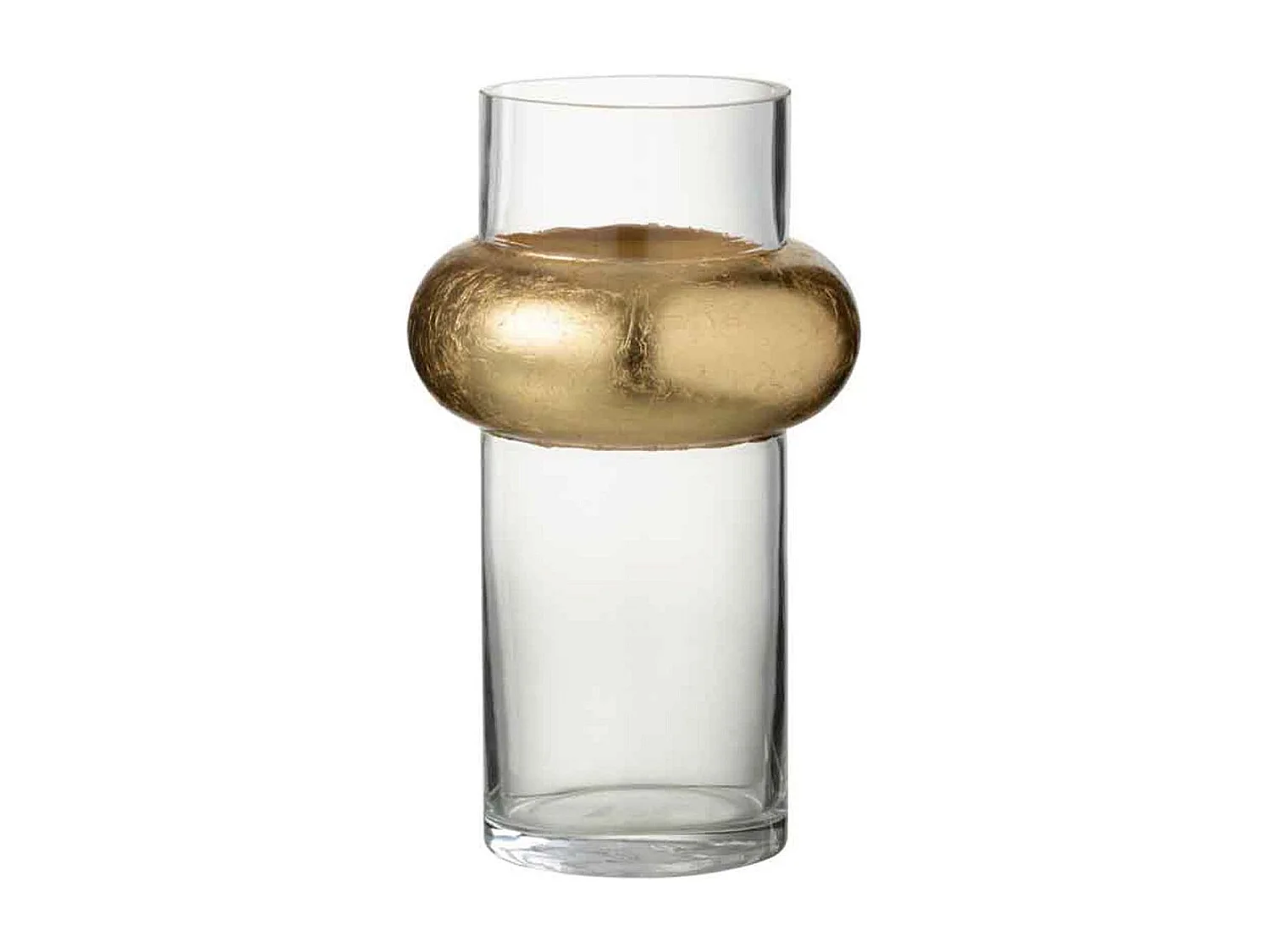 Vase Design "Bague Cylindrique" 25cm Transparent