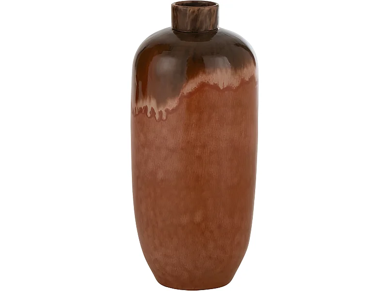 Vaso in ceramica rossa 23x23x50cm