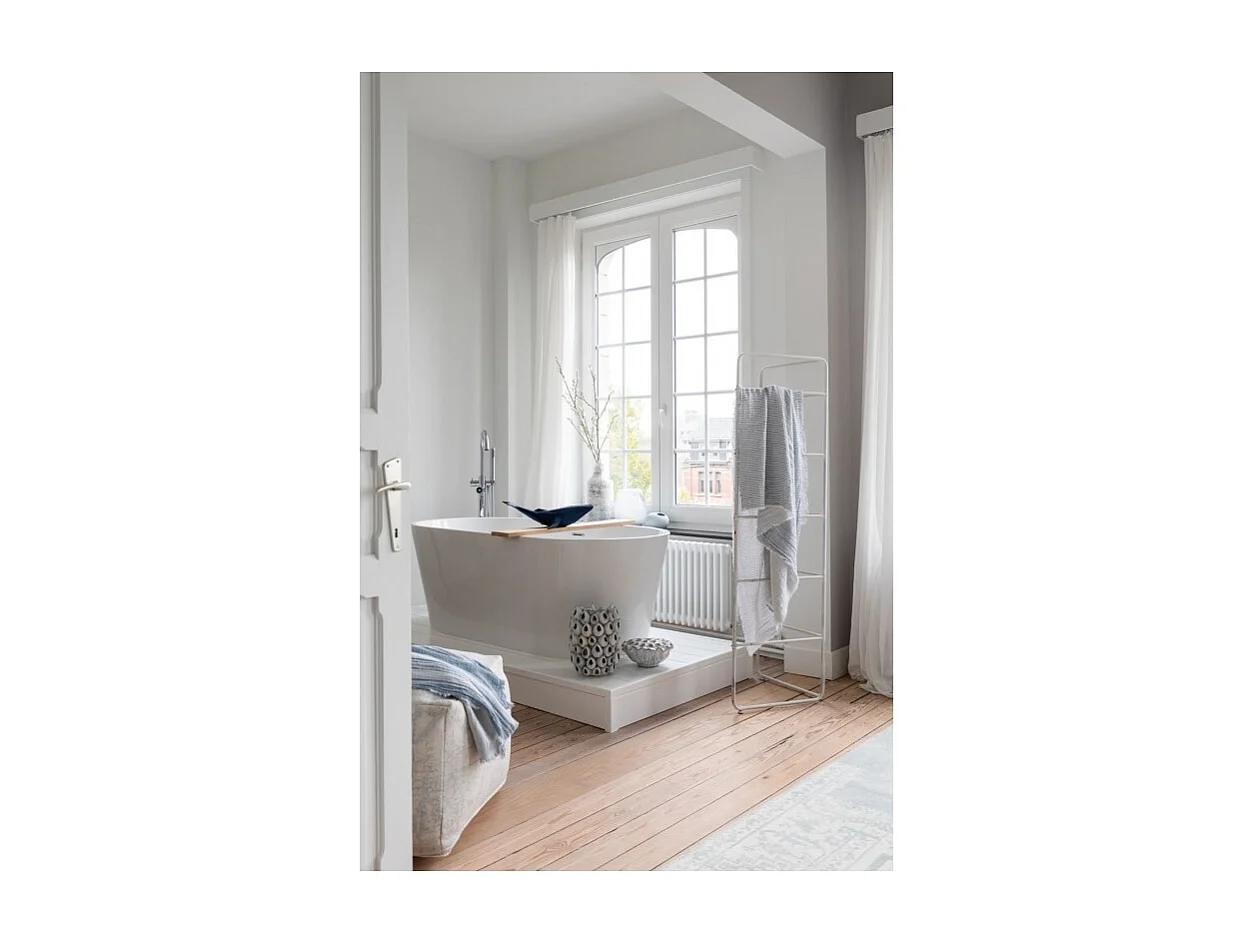 Vase Design "Anémone Céramique" 32cm Bleu