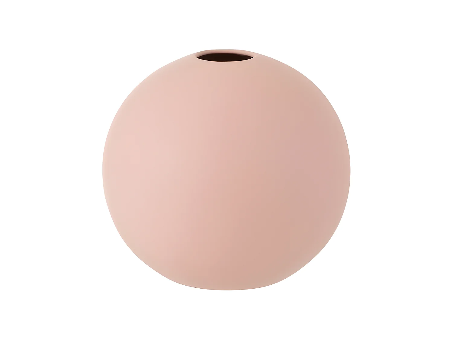 Vase boule en céramique rose pastel D12cm