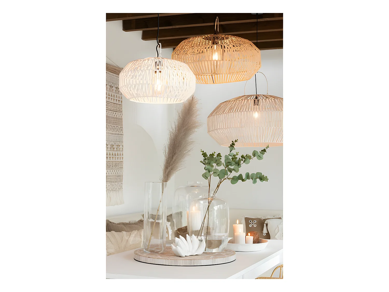 Vaso dritto in vetro trasparente 12x12x42 cm