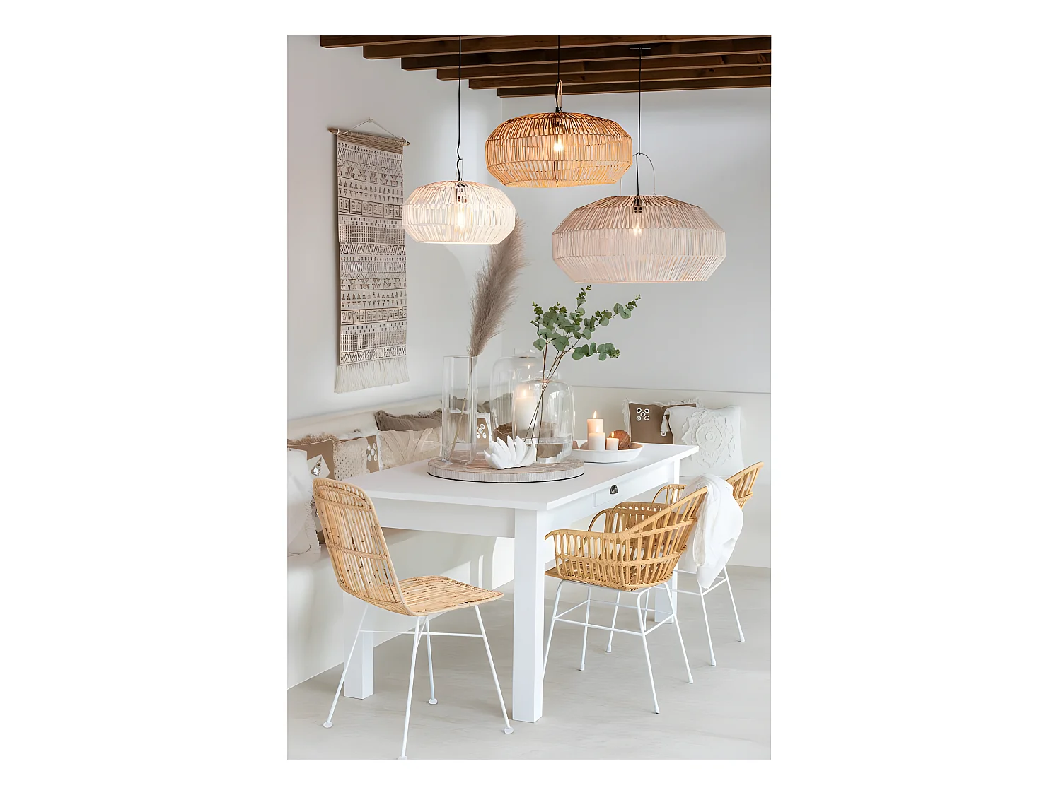 Vaso dritto in vetro trasparente 12x12x42 cm