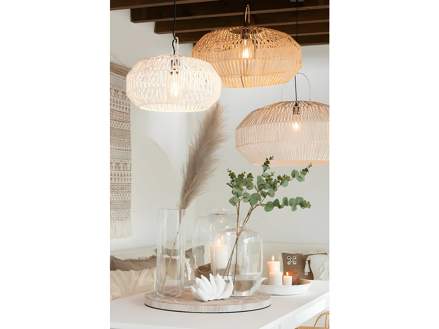 Vaso dritto in vetro trasparente 12x12x42 cm