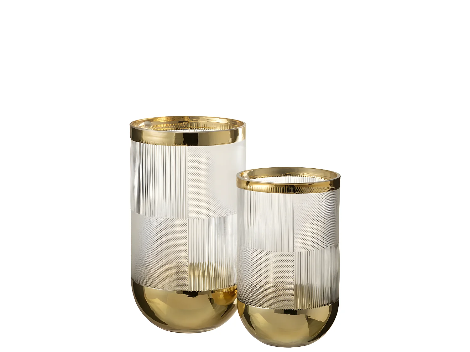 Vase Design "Sucomba" 21cm Transparent & Or