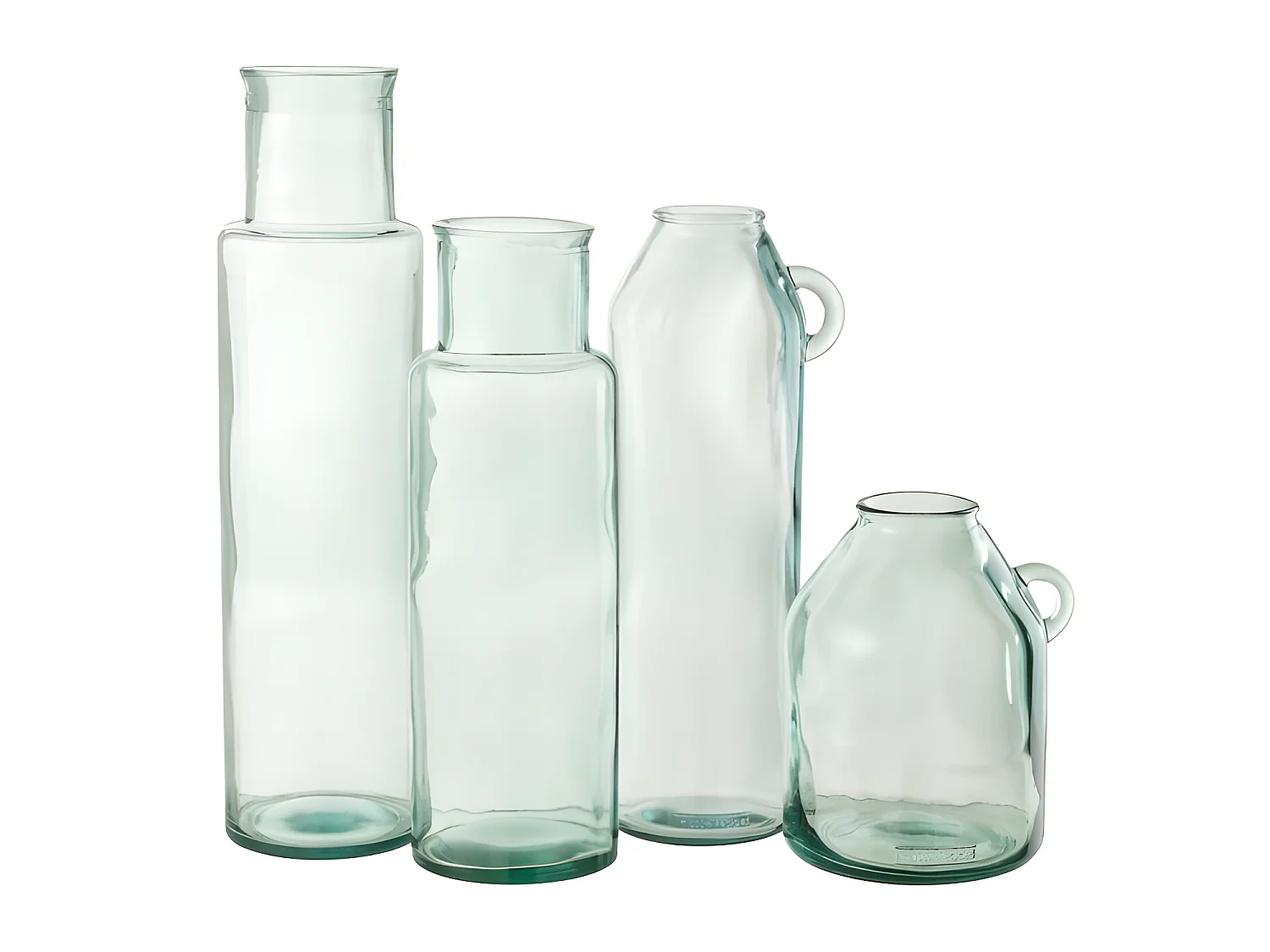 Vaso cilindrico in vetro trasparente 15x15x55 cm