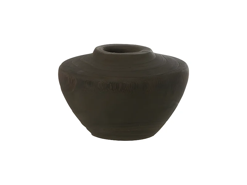 Jarrón de madera de 15x15x10 cm