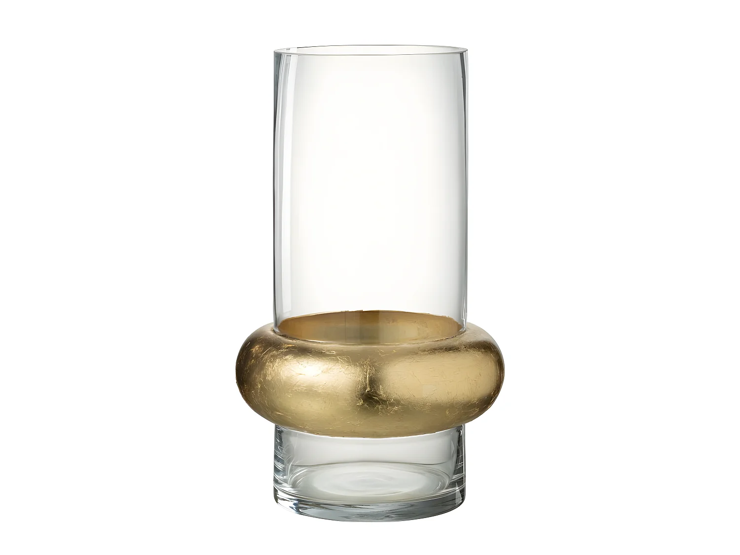 Vase Déco "Bague Cylindrique" 35cm Transparent