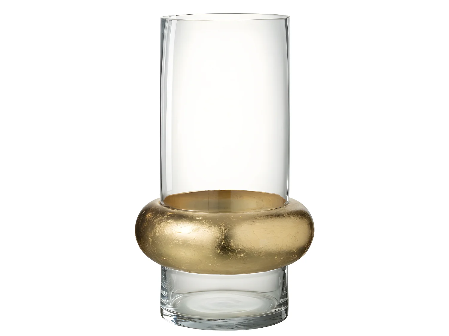 Vase Déco "Bague Cylindrique" 35cm Transparent