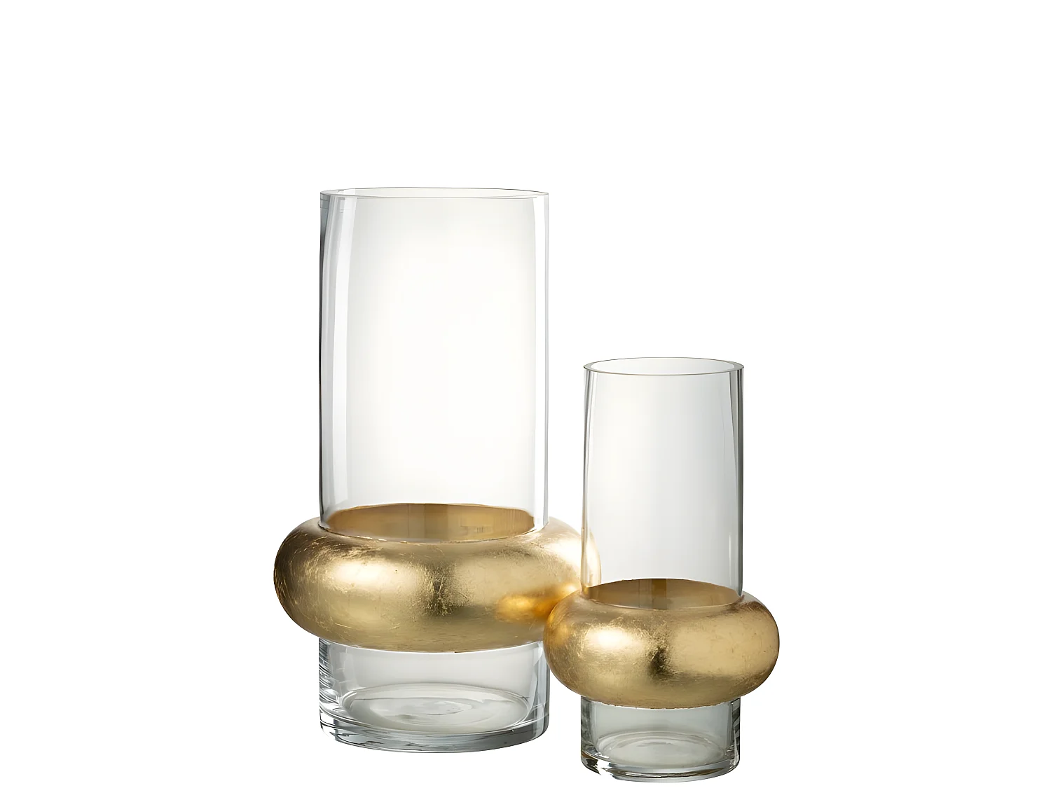 Vase Déco "Bague Cylindrique" 35cm Transparent