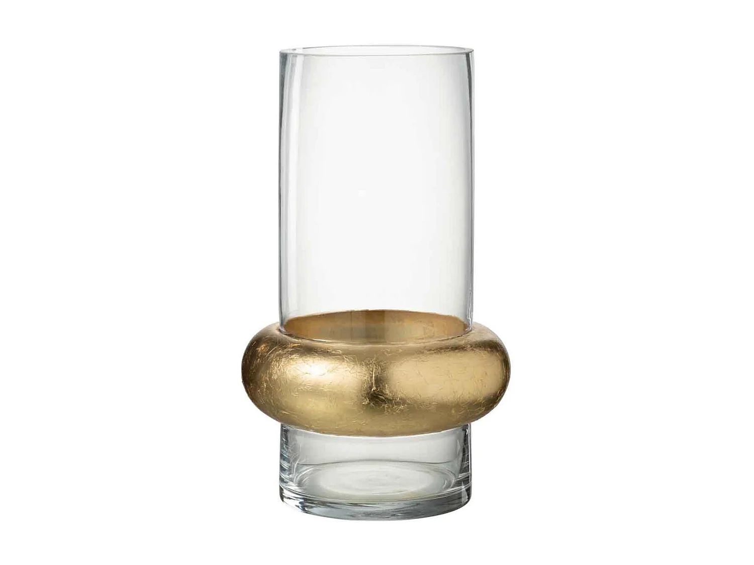 Vase Déco "Bague Cylindrique" 35cm Transparent