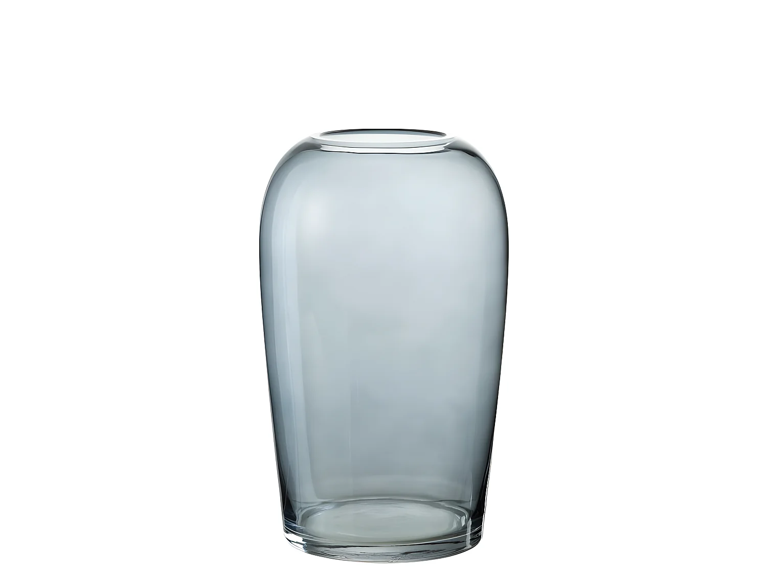 Vaso a uovo in vetro blu 17x29 cm