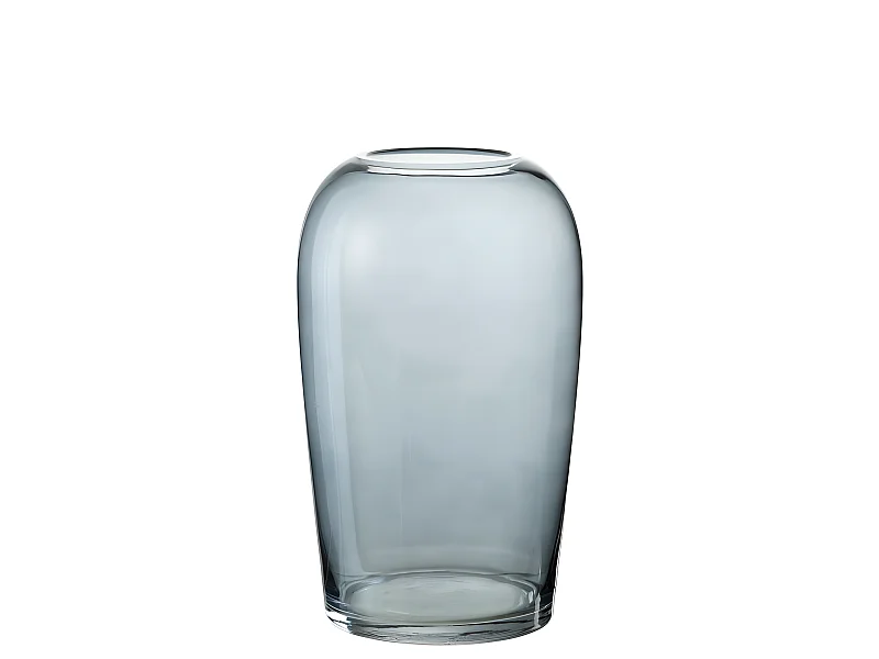 Vaso a uovo in vetro blu 17x29 cm