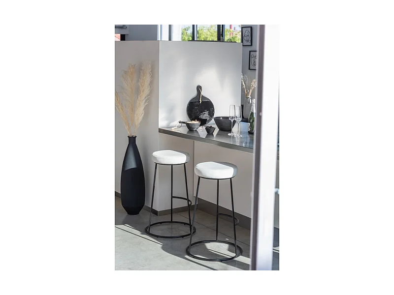 Vaso ovale in vetro nero 25x25x81 cm