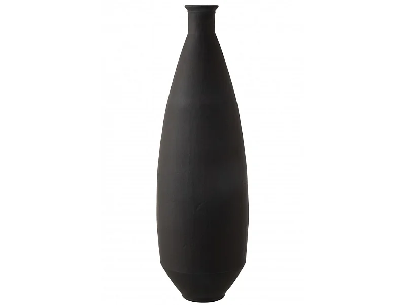 Vaso ovale in vetro nero 25x25x81 cm