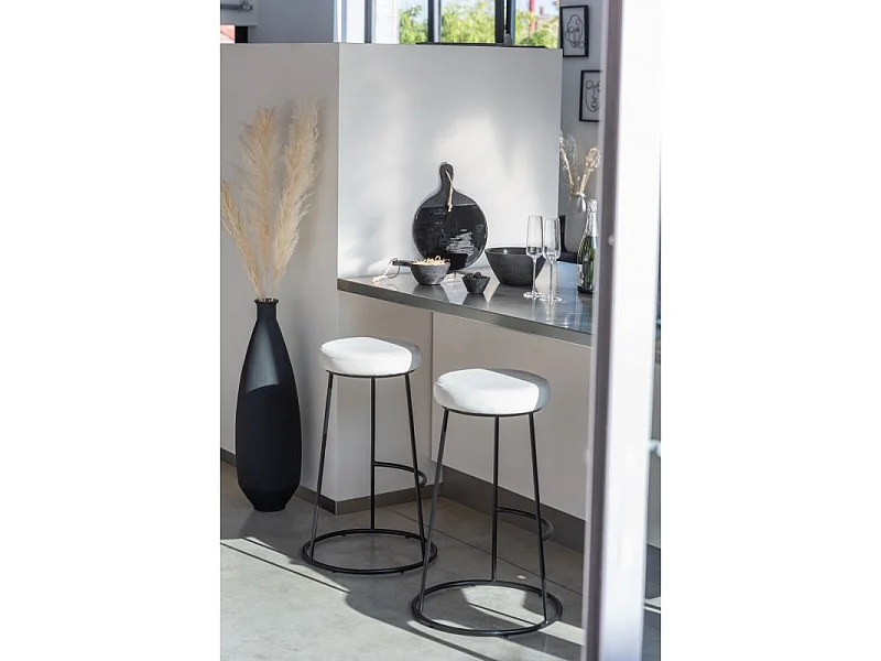 Vaso ovale in vetro nero 25x25x81 cm