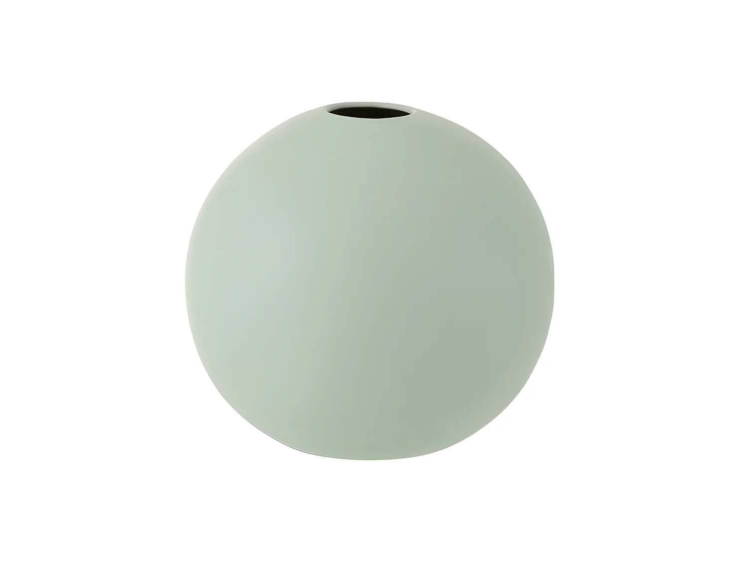 Jarrón bola cerámica verde pastel Alt. 23