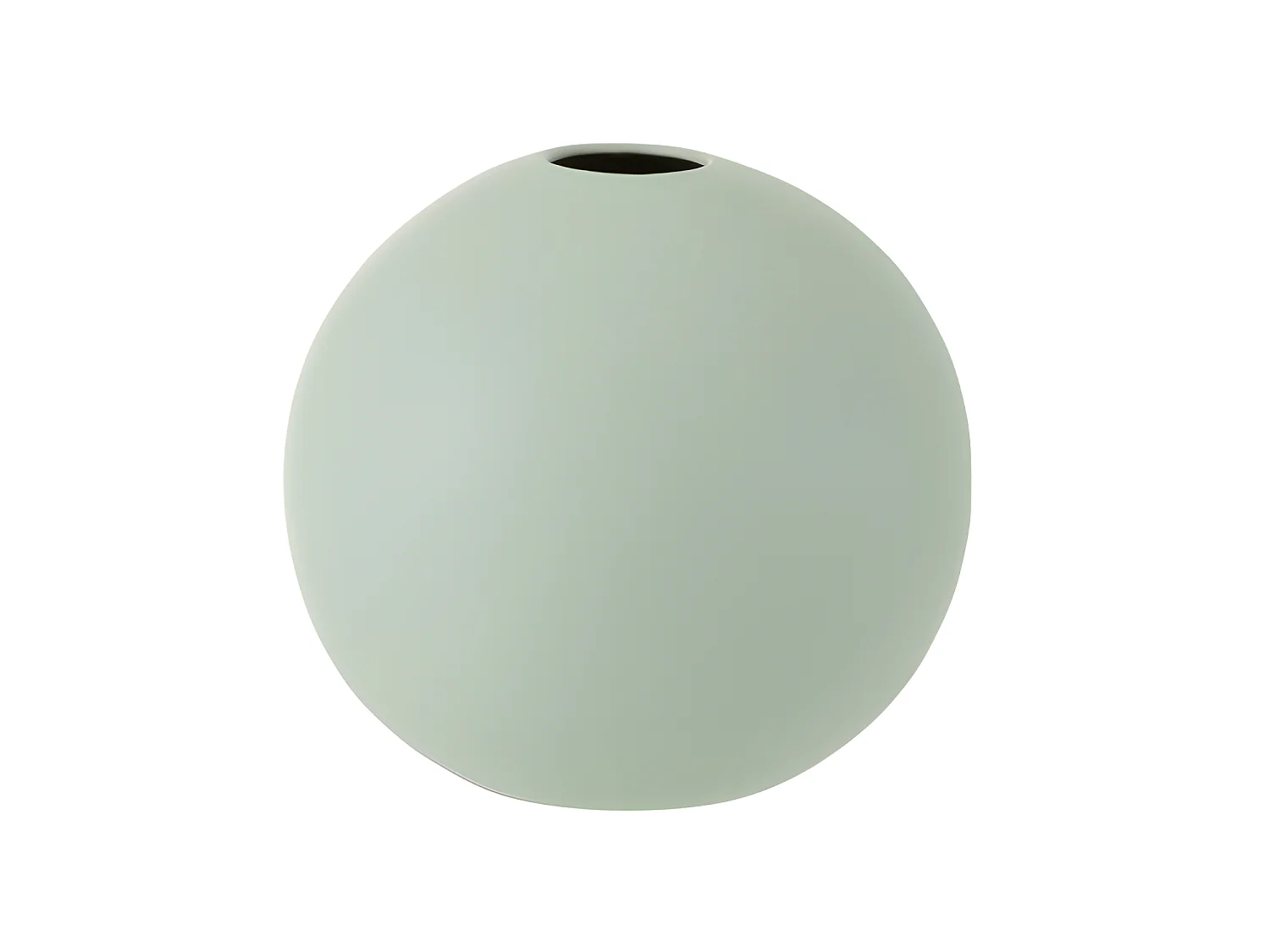 Vaso sferico in ceramica verde menta 25x25x23,5 cm