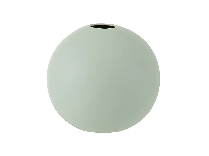 Vaso sferico in ceramica verde menta 25x25x23,5 cm