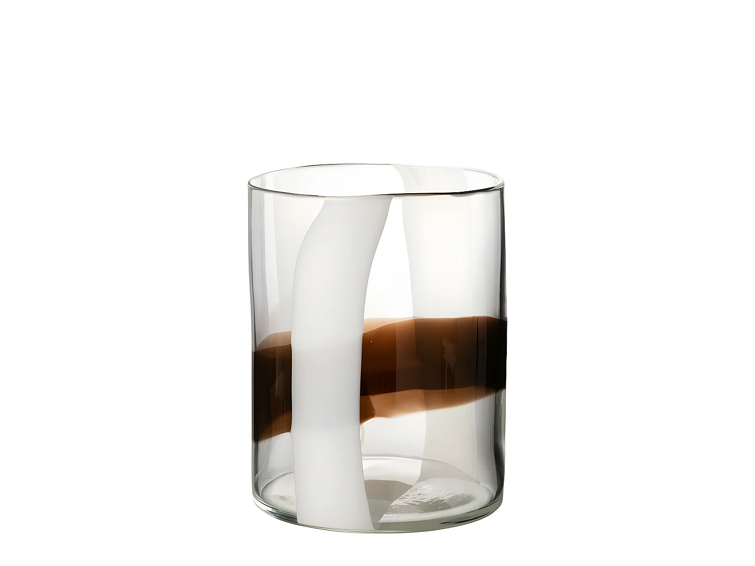 Vaso in vetro multicolore 20x20x27 cm