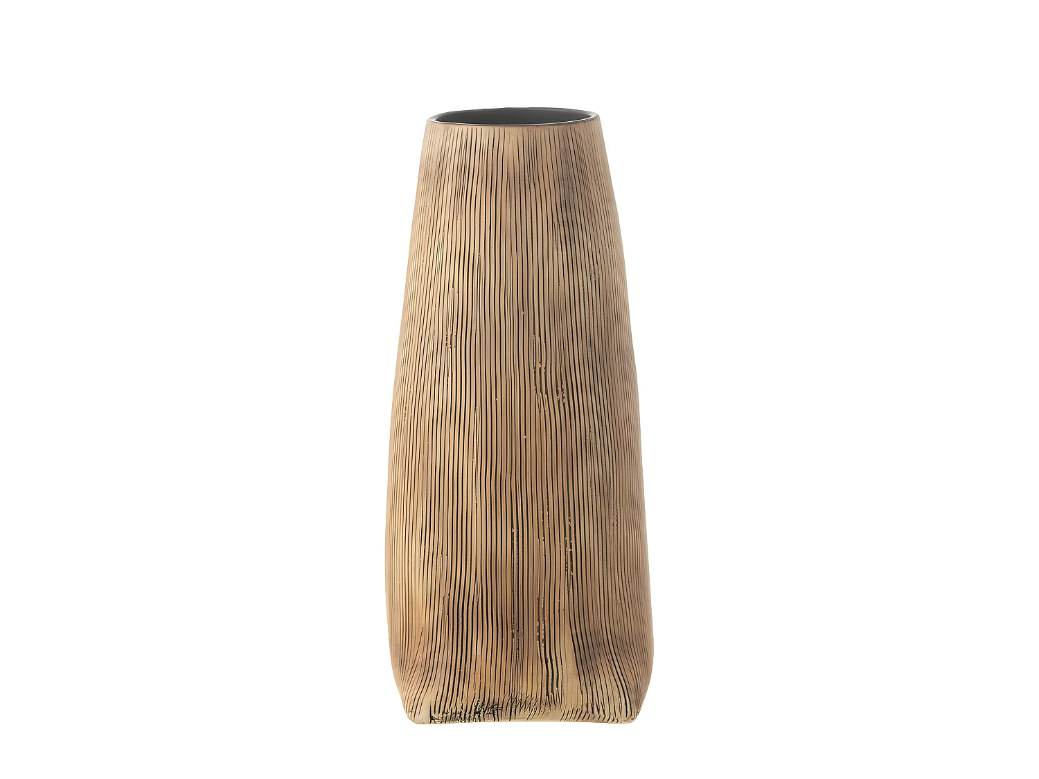 Vase Long Design en Céramique "Maria" 29cm Marron