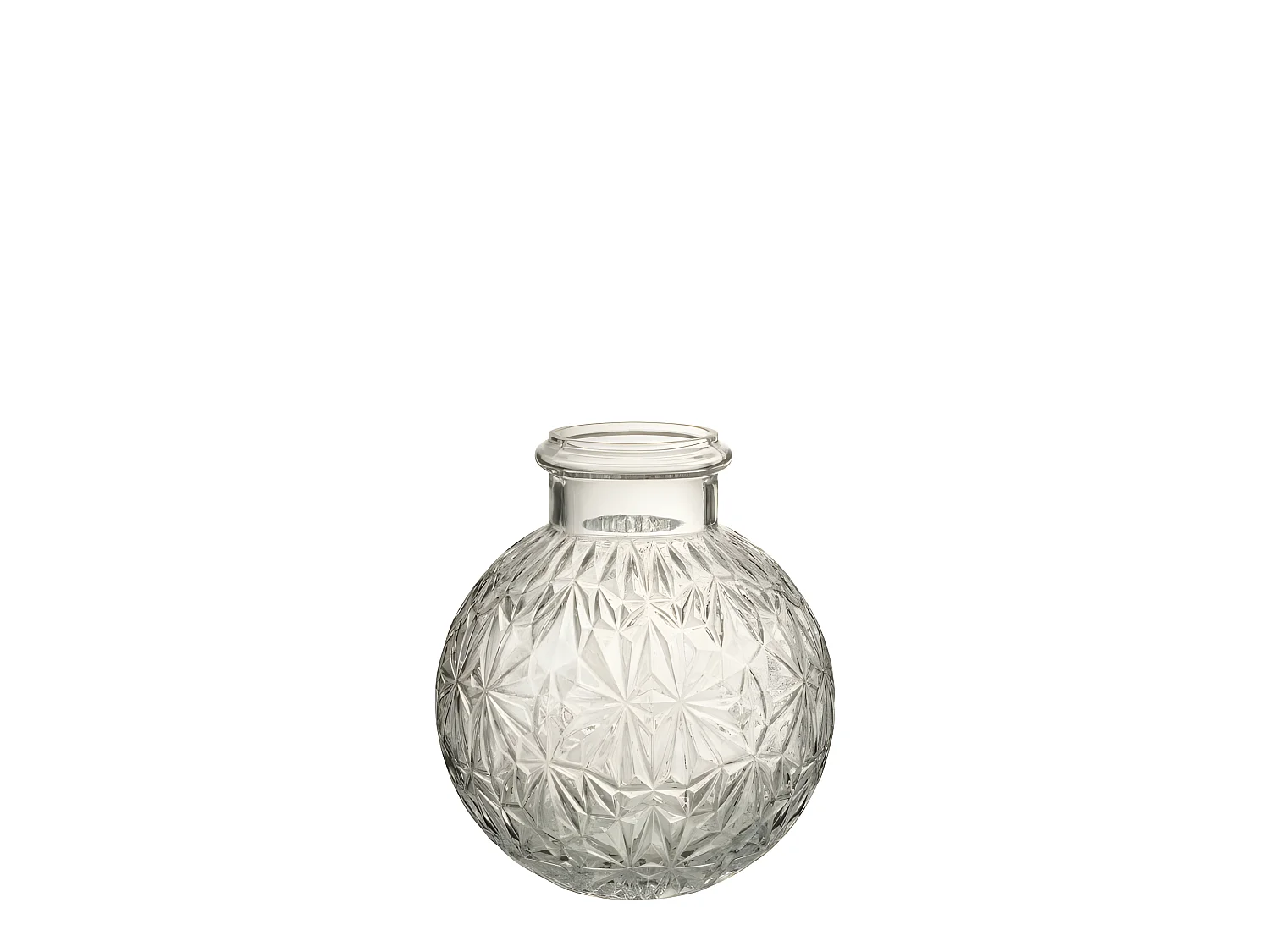 Vase boule en verre transparent L18*l18*H21cm