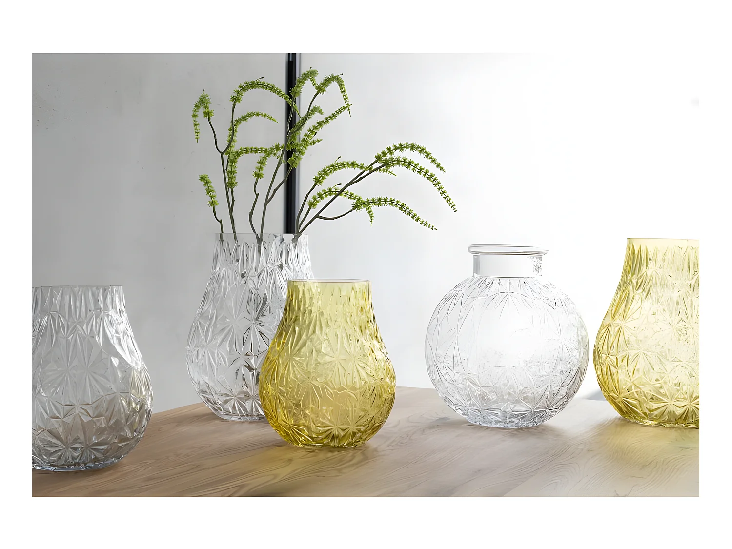 Vase boule en verre transparent L18*l18*H21cm