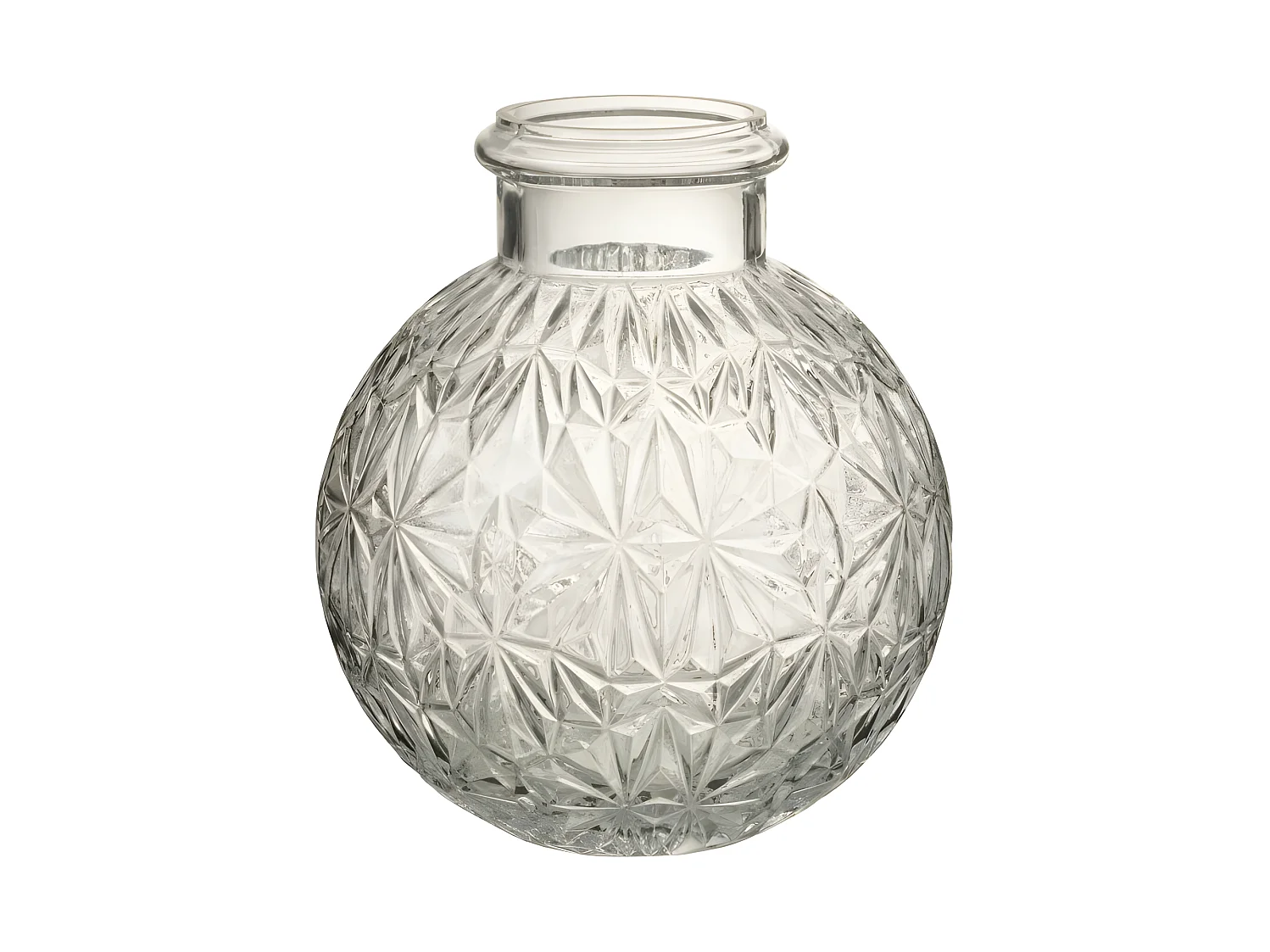 Vase boule en verre transparent L18*l18*H21cm