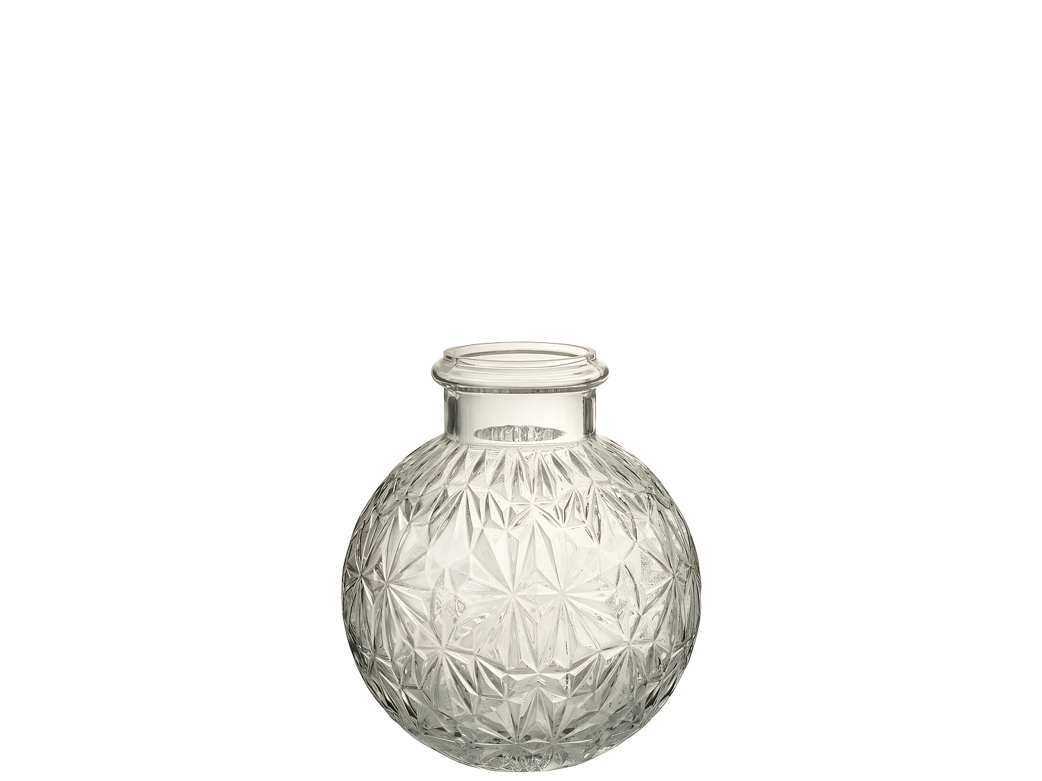 Vase boule en verre transparent L18*l18*H21cm