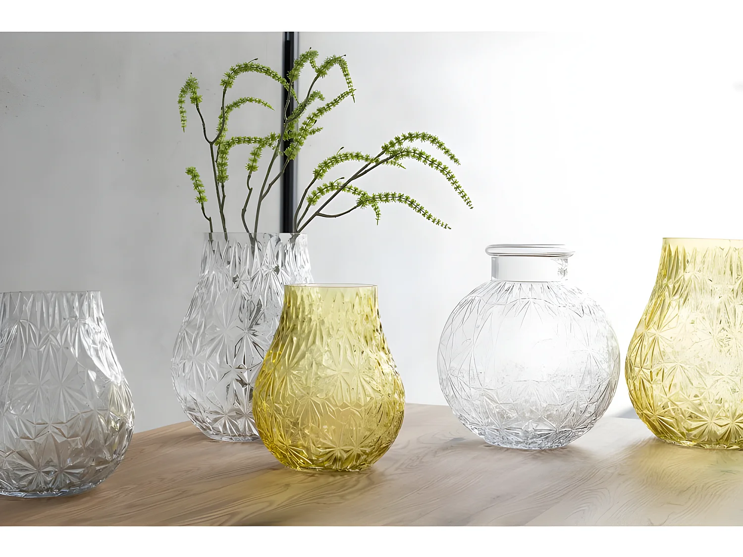 Vase boule en verre transparent L18*l18*H21cm