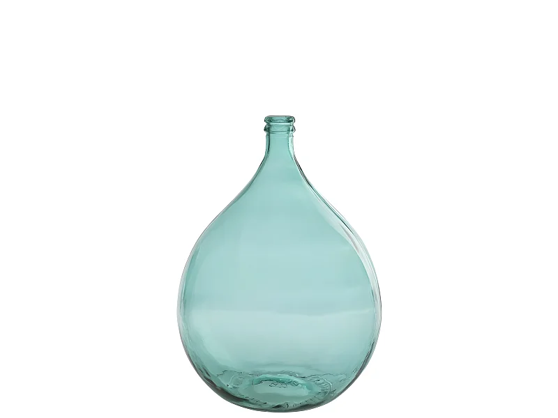 Vaso damigiana in vetro azzurro 41x41x56 cm