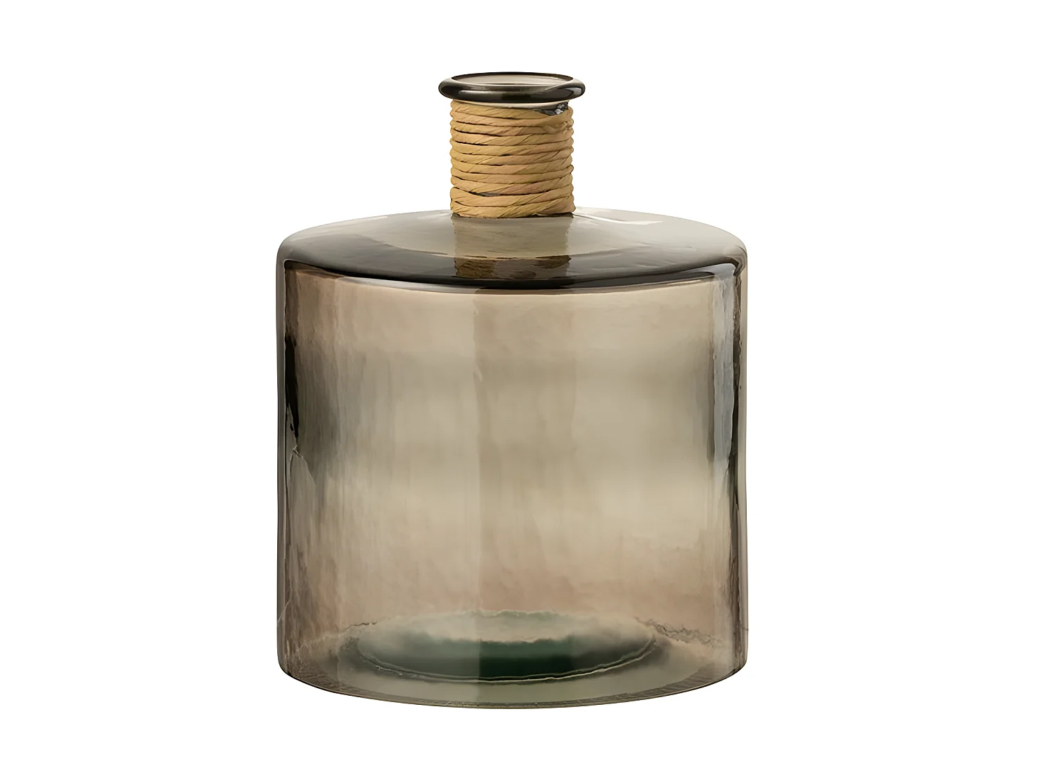 Jarrón safari ancho marrón claro Alt. 26 cm