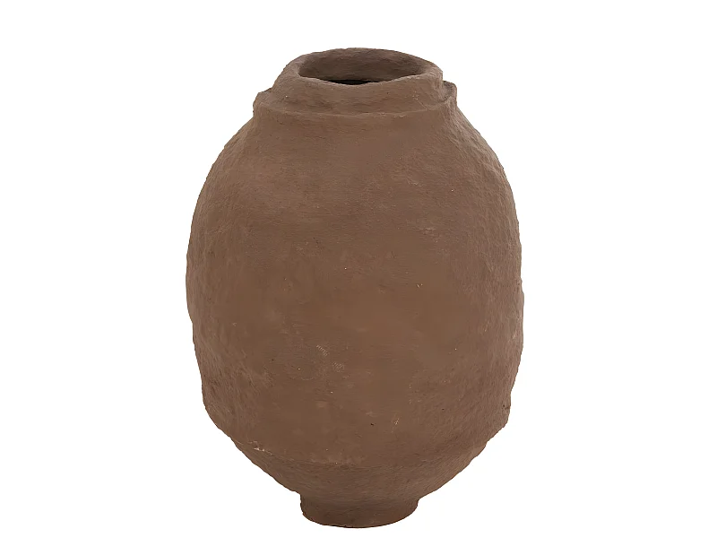 Vaso irregolare in carta marrone 42x42x59 cm