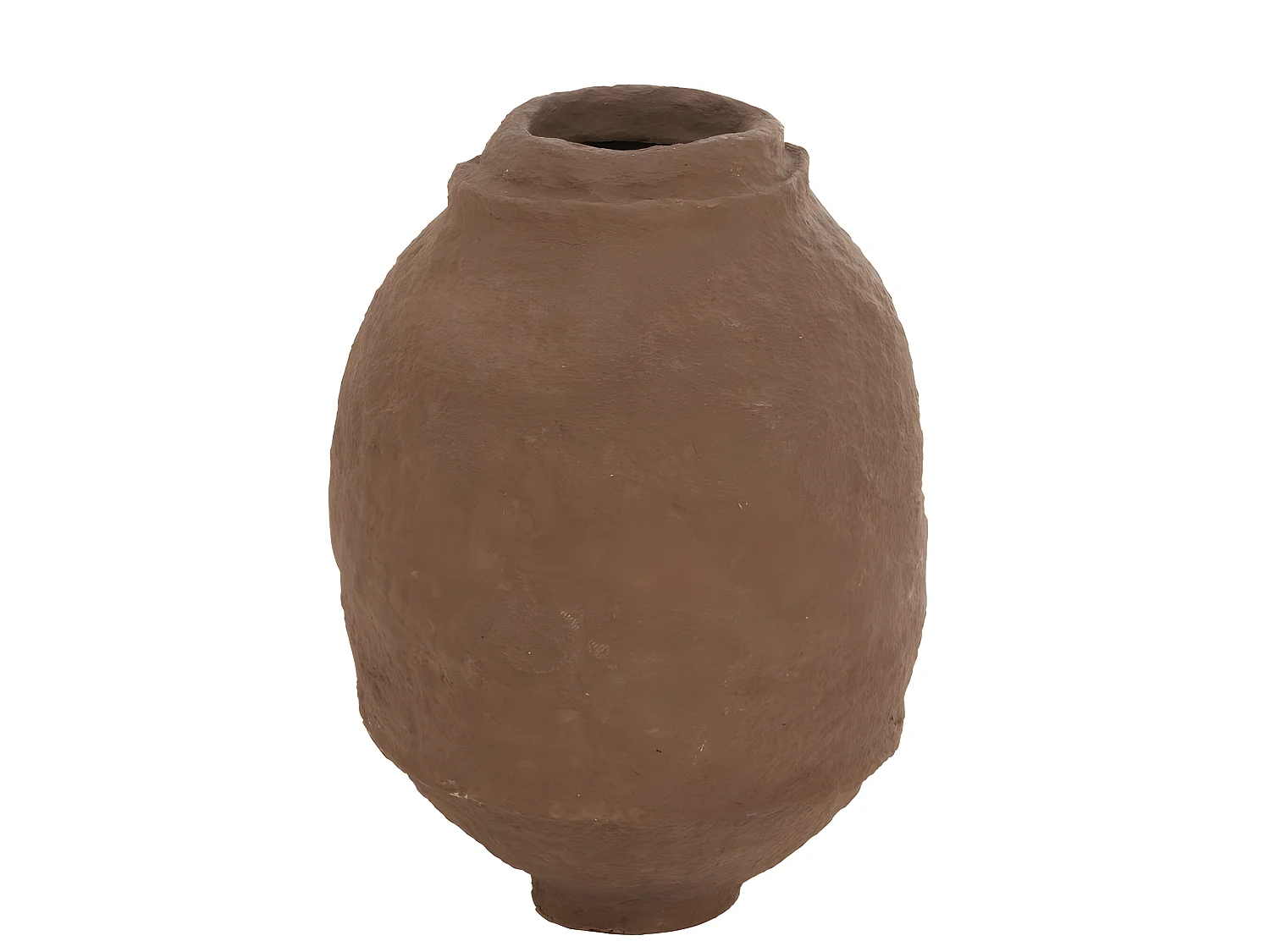 Jarrón irregular de papel marrón 42x42x59 cm