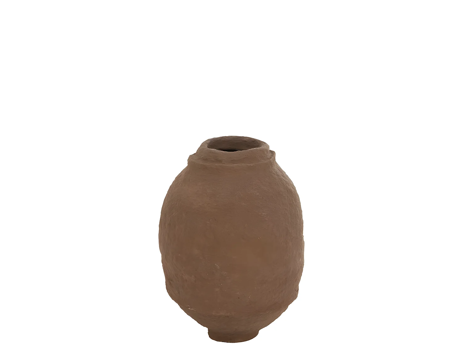 Jarrón irregular de papel marrón 42x42x59 cm