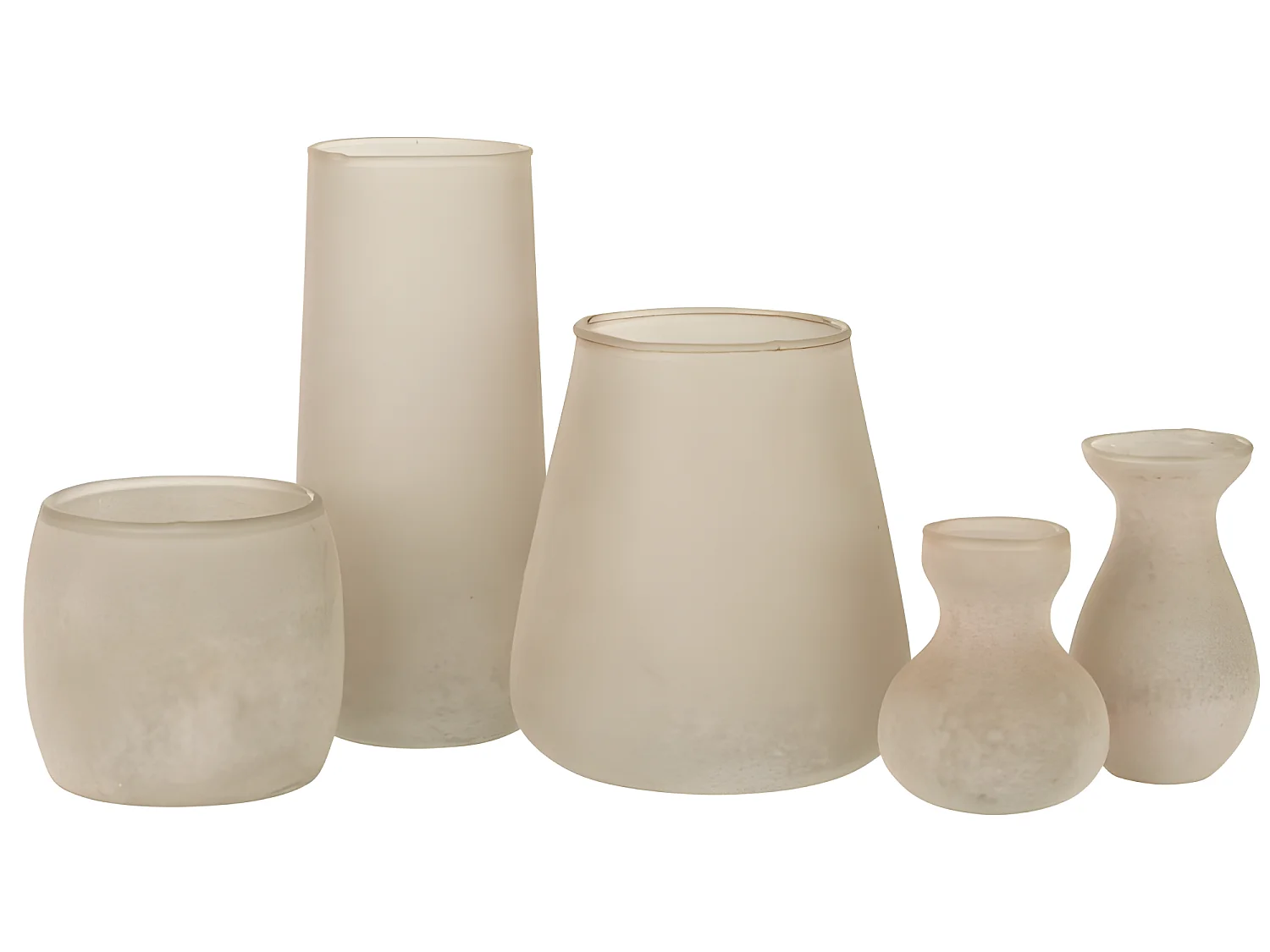 Jarrón de vidrio rosa 10x10x23 cm