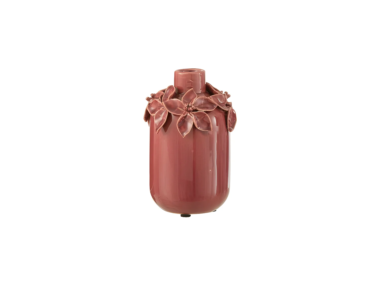Vase en Céramique Design "Flora" 15cm Rose