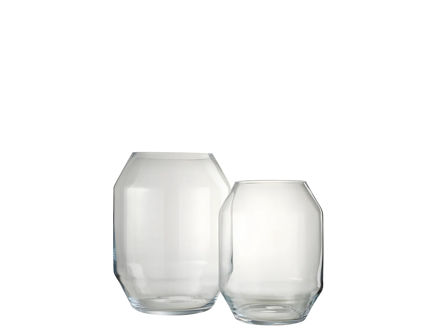 Vaso in vetro trasparente 29.5x29.5x40 cm