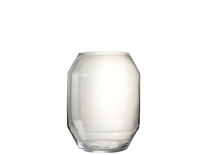 Vaso in vetro trasparente 29.5x29.5x40 cm