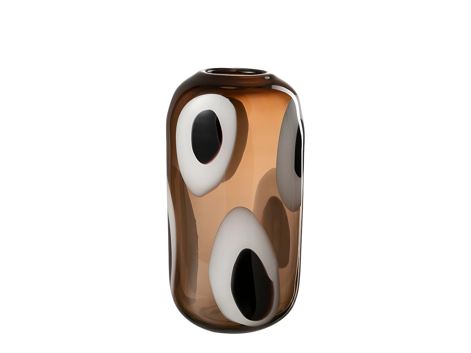 Vaso in vetro multicolore 16x13x32 cm