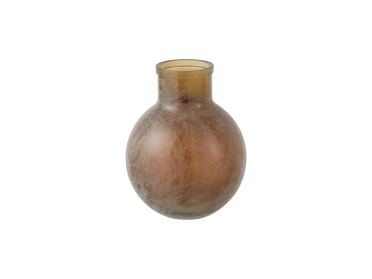 Vase Design en Verre "Comal" 31cm Marron