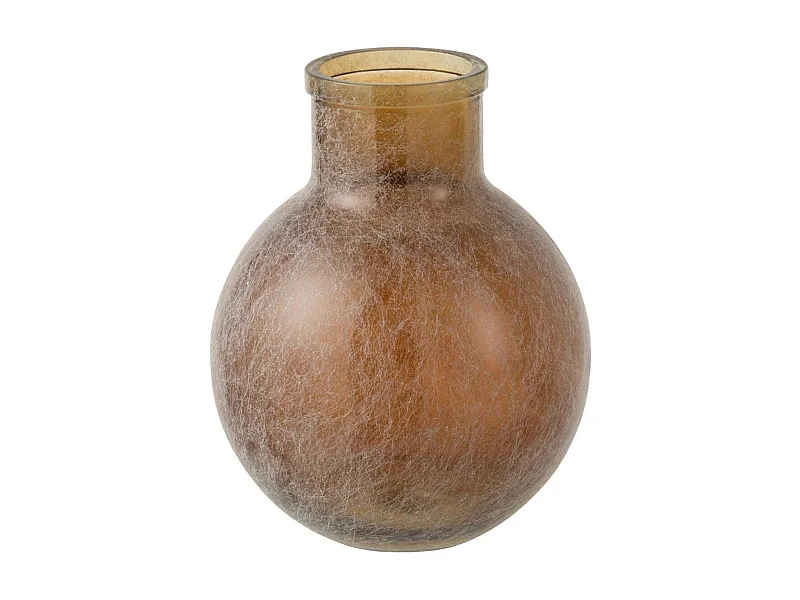 Vaso in vetro marrone 24x24x31 cm