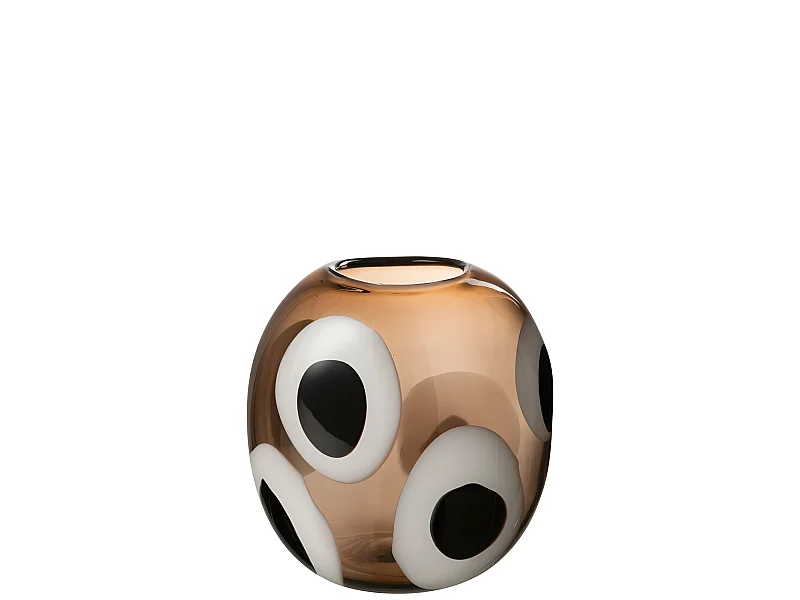 Vaso in vetro multicolore 20x14x21 cm