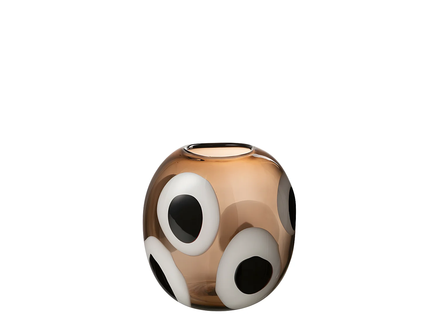 Vaso in vetro multicolore 20x14x21 cm