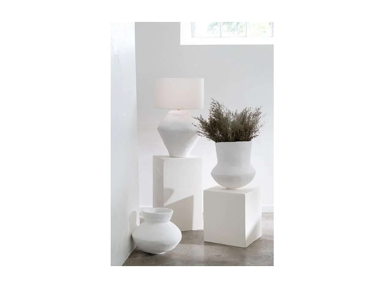 Ramillete seco de lamsoor en madera verde de 20x20x85 cm