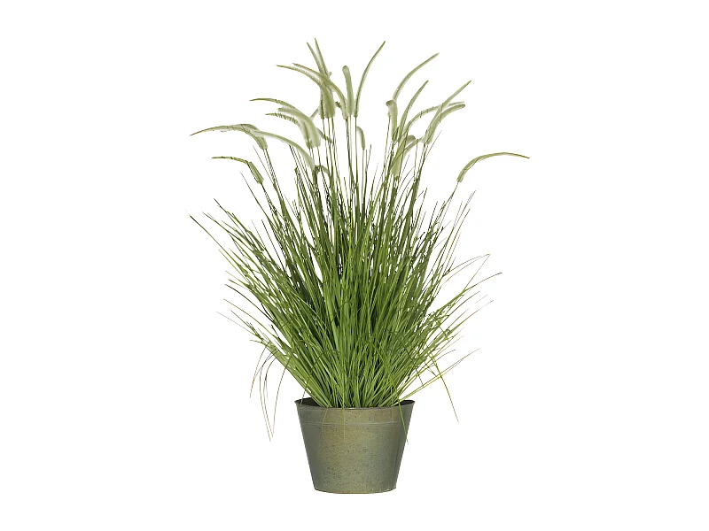 Plante Artificielle Déco "Graminées" 114cm Vert
