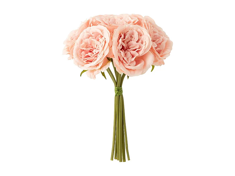 Bouquet de Fleurs Artificielles "Rose" 25cm Rose