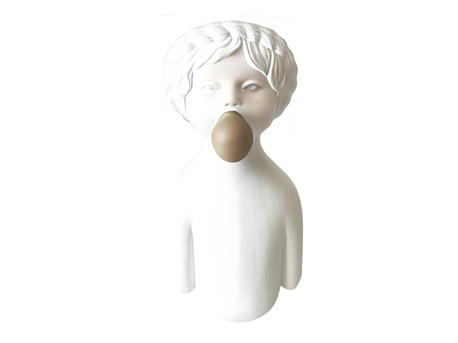Vase fillette Bubble blanc 34 cm