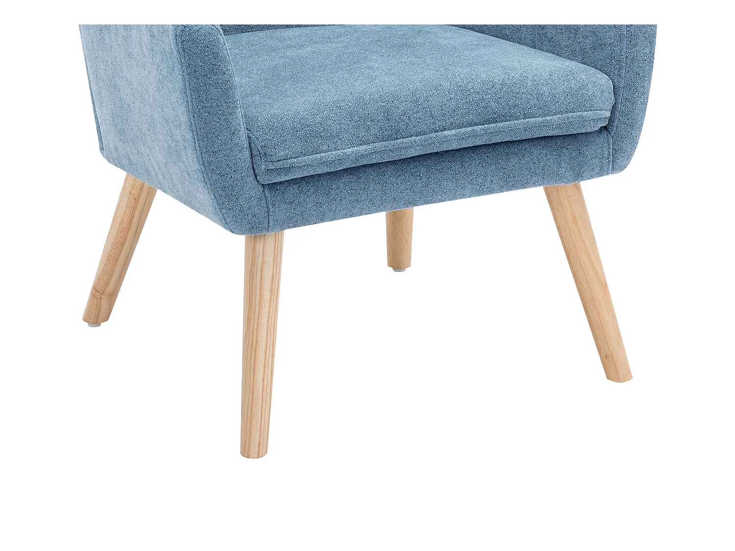 Poltrona em tecido azul - SERINO