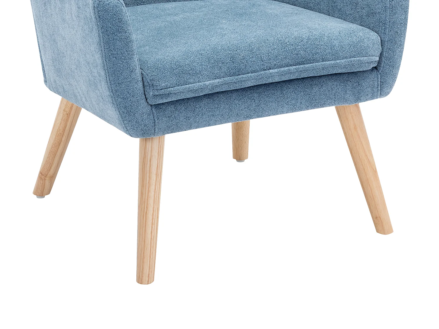 Blå tygfåtölj SERINO