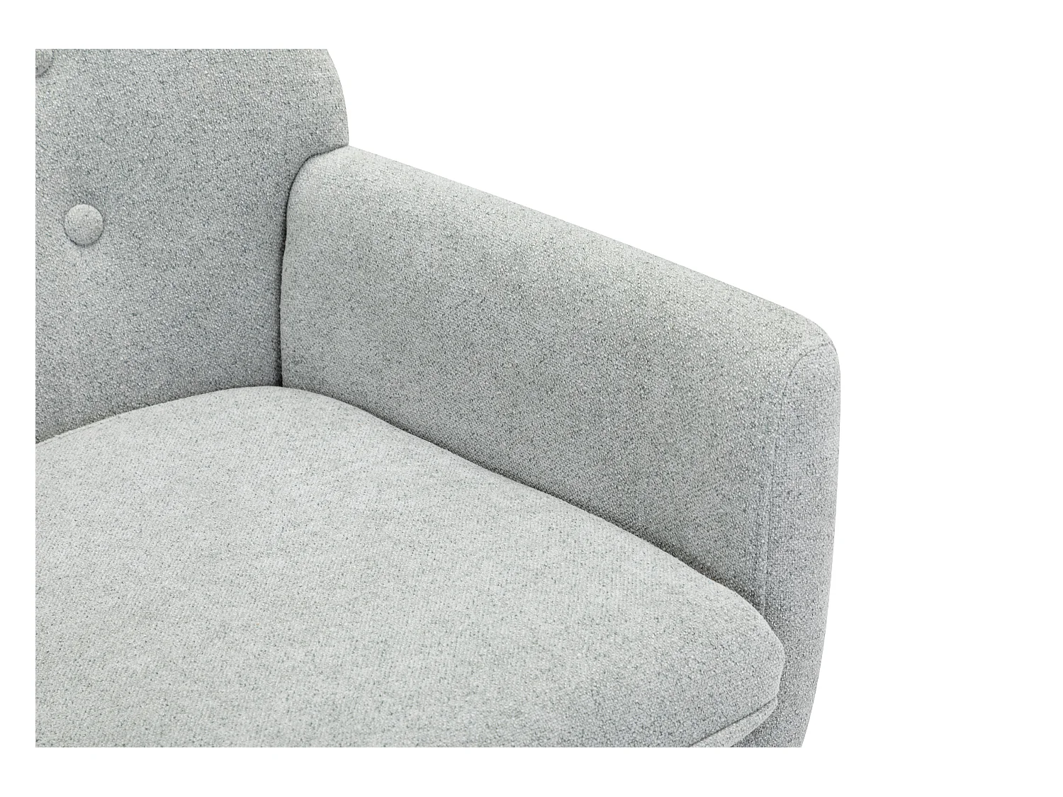 Silla de tela gris SERINO